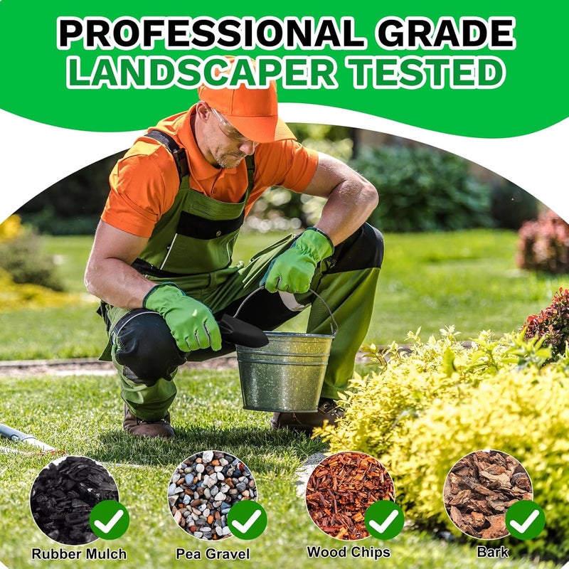 Teexpert غراء الصخور لتنسيق الحدائق، غراء النشارة 128 أونصة، مثبت حصى البازلاء، مثبت مطاطي للنشارة، قفل الصخور القوي، قفل المناظر الطبيعية الآمن للعشب، الفناء، حدود الحديقة - Image 4